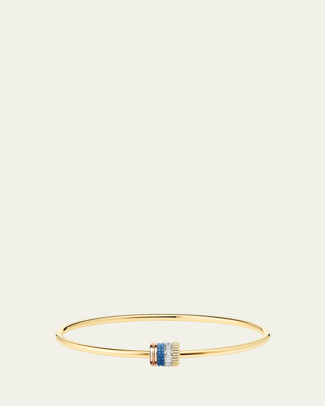 18K Yellow, Rose, and White Gold Quatre Blue Edition Bracelet with Diamonds